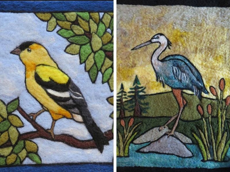 Needle Felting Ideas: Tapestry Birds