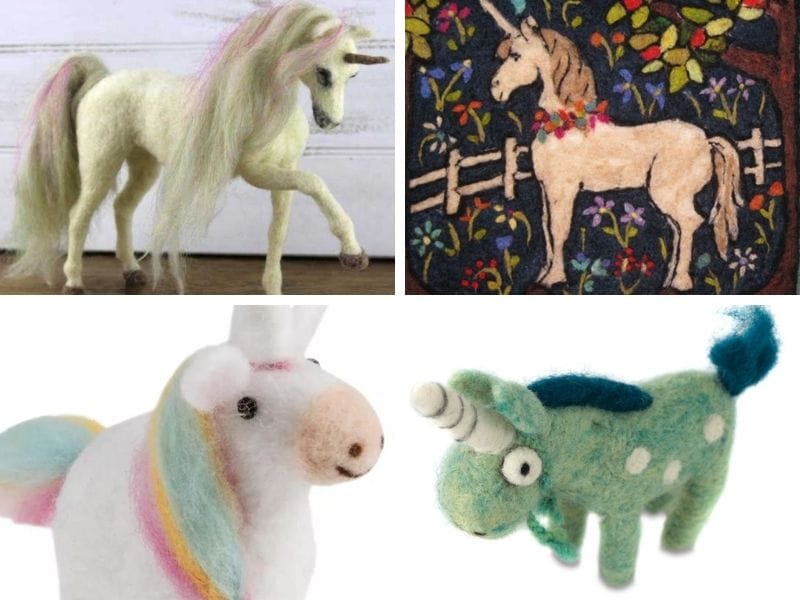 Needle Felting Ideas Unicorns